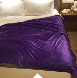 Xadrez roxo de caxemira e lã