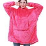 Sweat à Capuche Fuchsia avec Plaid