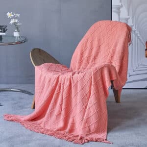 Plaid Rose de Style Scandinave