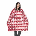 Pull Plaid Rouge pour Femme à Motifs de Noël