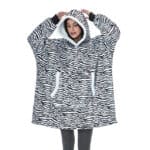 Suéter xadrez zebra feminino