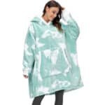 Suéter xadrez verde lavado feminino
